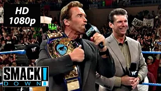 Vince McMahon introduces Arnold Schwarzenegger WWE SmackDown Nov. 11, 1999 HD