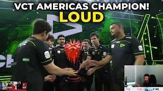 How LOUD Became "The First Ever VCT Americas Champion" against NRG.. | Tarik Reacts