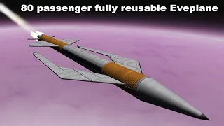 80 passenger fully reusable Eve spaceplane - KSP v1.12