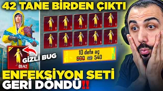 ENFEKSİYON SETİ 5 YIL SONRA GERİ DÖNDÜ! 😮 42 TANE BİRDEN ÇIKARDIK GÖRÜLMEMİŞ OLAY!! | PUBG MOBILE