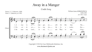 Kirkpatrick : Away in a Manger - Choir SATB