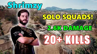 Soniqs Shrimzy - 20+ KILLS (2.6K Damage) - SOLO SQUADS! - PUBG