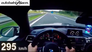 295 KM/H!!! BMW M4 COMPETITION POV TOP SPEED AUTOBAHN + LAUNCH CONTROL START