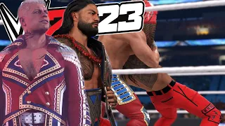 WWE 2K23 (4K) PS5 - Cody Rhodes Vs. Roman Reigns [Legends Difficulty]