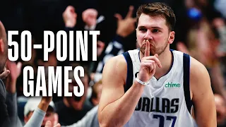 The BEST MOMENTS from Luka's 50+ Point Games 🔥