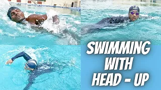 How to Swim with Head-Up, Swimming Tips for Beginners, Swimming Tutorials in Hindi