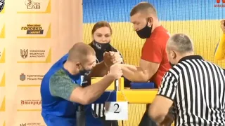 Oleg Zhokh 2021 Ukrainian Championship.  #armwrestling