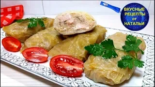 Stuffed cabbage with meat and potatoes.