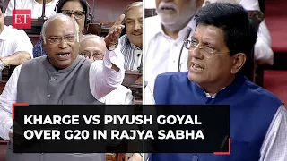 Parliament special session: LoP Kharge tries to mock G20 in Rajya Sabha; Piyush Goyal hits back