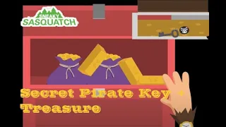 Sneaky Sasquatch - Pirate Treasure map and Chest