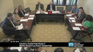 08/30/19 Metropolitan Nashville Audit Committee Meeting