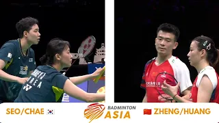 Comeback : ZHENG/HUANG [CHN] vs SEO Seung Jae/CHAE Yu Jung [KOR] SF XD Badminton Asia 2024