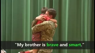 Sixth-grader Reunited with Hero Brother in Surprise Homecoming