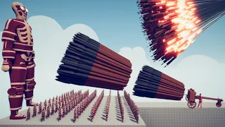 TITAN ARMY + COLOSSAL TITAN vs EVERY GOD | Totally Accurate Battle Simulator TABS