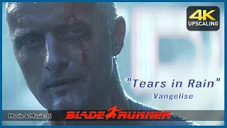 Blade Runner "Tears in Rain"  Vangelis 4K Upscaling & HQ Sound, Movie Ending Scene