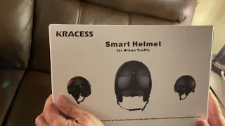 KRACESS KRS01 Bike Helmet Smart Helmet Review, It's NOT RoboCop! It really is Cool!!
