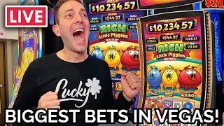 🔴 Quad Jackpots 🎉 BIGGEST BETS in Vegas w/ Gold Fish Casino Slots