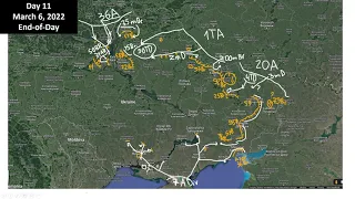 Ukraine: military situation update with maps, March 6, 2022, End of Day