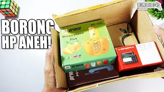 BELI BANYAK HP YANG BENTUKNYA ANEH DARI MEREK LOKAL! - Unboxing HP Buah Mangga & HP Batu Bata PB