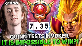 QUINN tests INVOKER for HIGH MMR in a DIFFICULT GAME! | IT IS IMPOSSIBLE to WIN?!