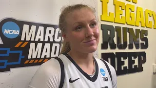 Sydney Affolter scored Iowa women's basketball's biggest basket in NCAA win over West Virginia