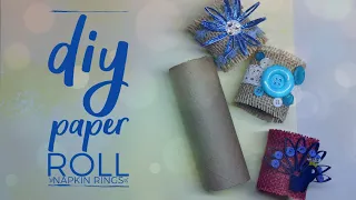 Easy DIY Napkin Ring Ideas | How to Make Napkin Rings from Paper Rolls | 衛生紙筒手工