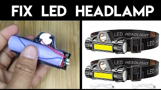 Fix LED Headlamp || How To Replace The Batteries