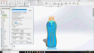 How to measure Internal volume of any part in solidworks (capacity of bottle)