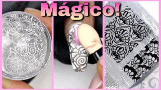 Como Hacer el Efecto Uñas Mágicas! 💅🏻✨✨StampArt