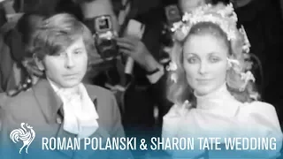 Roman Polanski & Sharon Tate: A Star Studded London Wedding (1968) | British Pathé