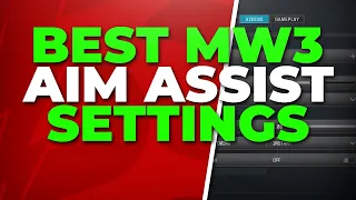 Best Modern Warfare 3 Aim Assist Settings (MW3 Controller Settings)