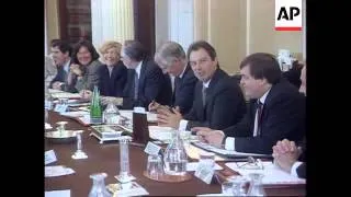 UK: NEW PRIME MINISTER TONY BLAIR CHAIRS HIS 1ST CABINET MEETING