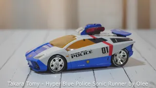 Hyper Blue Police Sonic Runner by Olee
