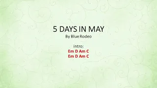 5 Days in May by Blue Rodeo