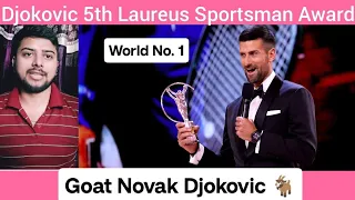 World No. 1 Novak Djokovic won his 5th Laureus Sportsman of the Year in 2024 #djokovic #laureus