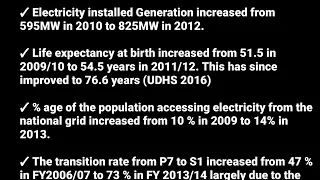 Achievements of NDP 1 ( UG ECON @NAISHAACADEMY )