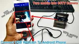 How to Connect USB Webcam to Android phone | connect external camera to android smartphone