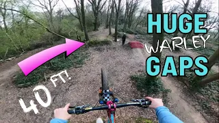 Jumping 40FT gaps at WARLEY Bike Park