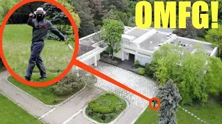 you won't believe what my drone caught on camera at this abandoned Mafia Bosses $10,000,000 Mansion