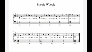 Boogie Woogie - Spartito con base