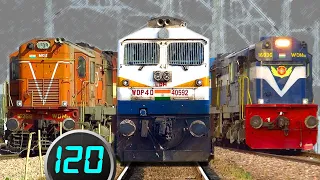 Fastest Diesel Train Actions spotted around Delhi | Up to 120 kmph