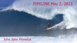 PIPELINE HAWAII - Big Surf in MAY 2023 with John John Florence and Friends!