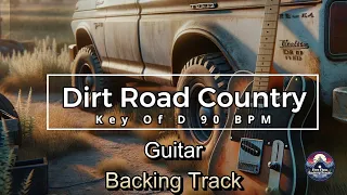 Dirt Road Country Guitar Backing Track Jam In D 90 BPM