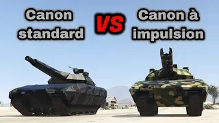 Khanjali - Canon standard VS canon à impulsion