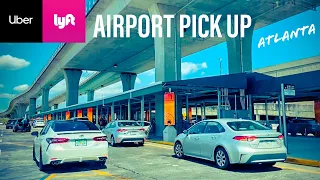 HOW TO PICK UP PASSENGER FROM NEW ATLANTA’S AIRPORT QUEUE (Uber & Lyft Atl)