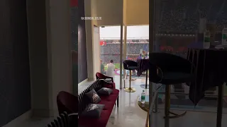 An IPL game in a premium suit in Ahmedabad 🤤