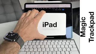 Magic Trackpad am iPad wie am Mac Fenster und Objekte ziehen oder bewegen