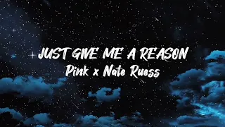 Just Give Me A Reason - Pink x Nate Ruess (lyrics + 8D audio + speed up) | use 🎧