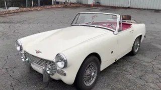 1966 Austin Healy Sprite Walk Around and Cold Start