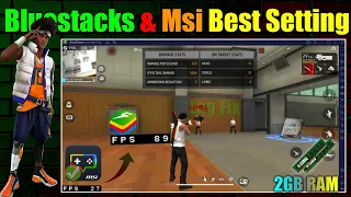 Bluestacks 5 Best Setting For Low End Pc - 2GB Ram No Graphics Card | Msi App Player Secrete Setting